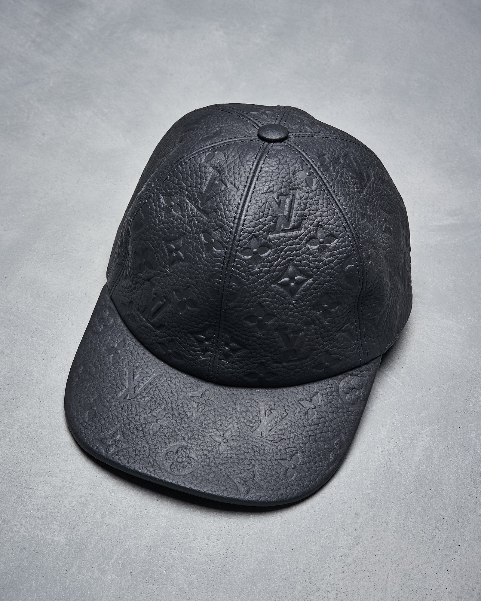 Louis Vuitton Leather embossed monogram 1.1 cap KOT J