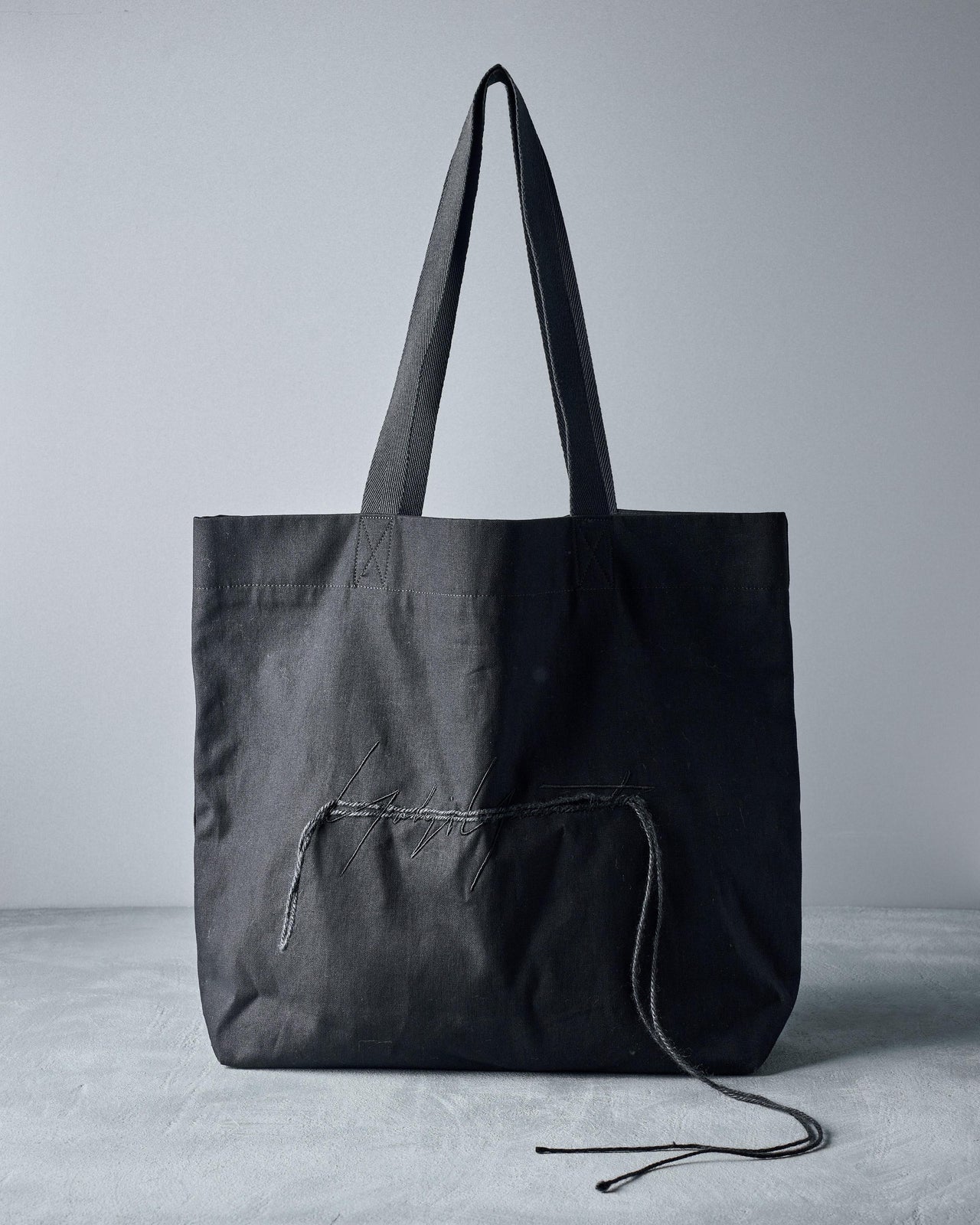 Yohji Yamamoto Embroidered logo tote bag