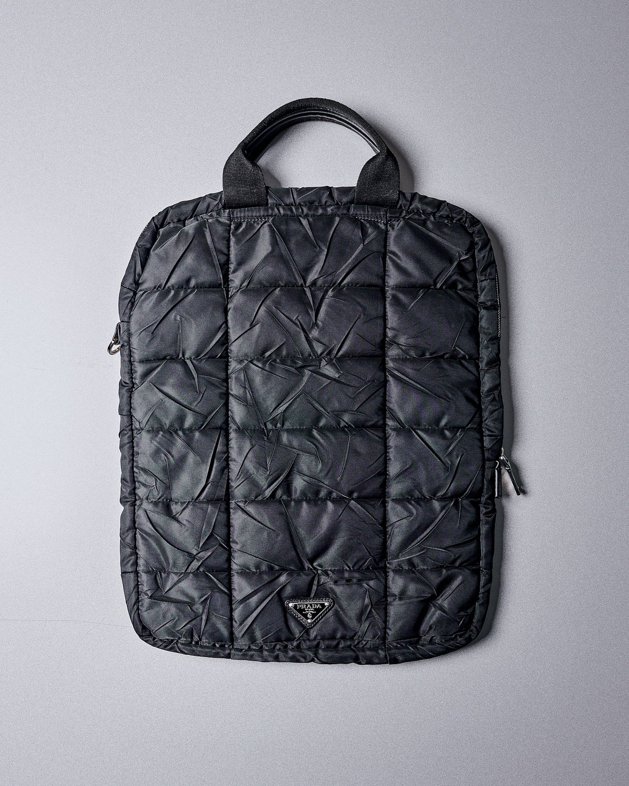 Prada Top Handle Quilted Laptop Bag