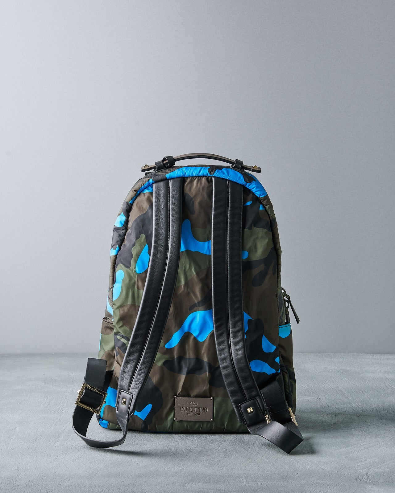 Valentino Rockstud camouflage backpack
