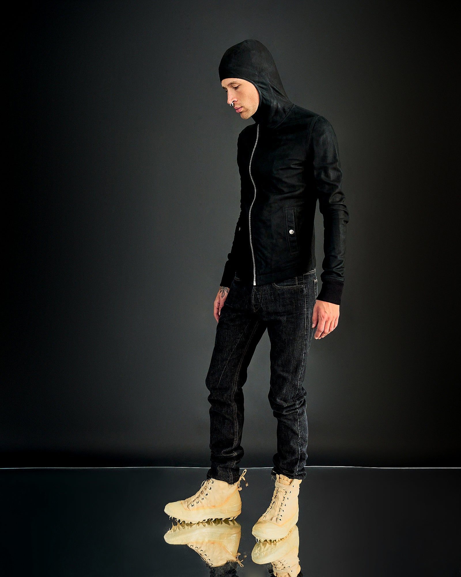 Rick Owens SS 2016 Cyclops lambskin Bullet jacket - KOT-J