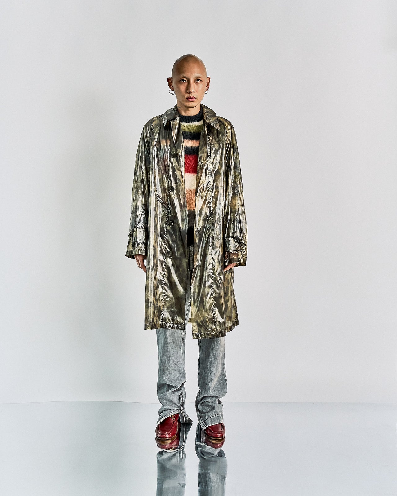 Dries Van Noten SS 2013 Silk camouflage coat