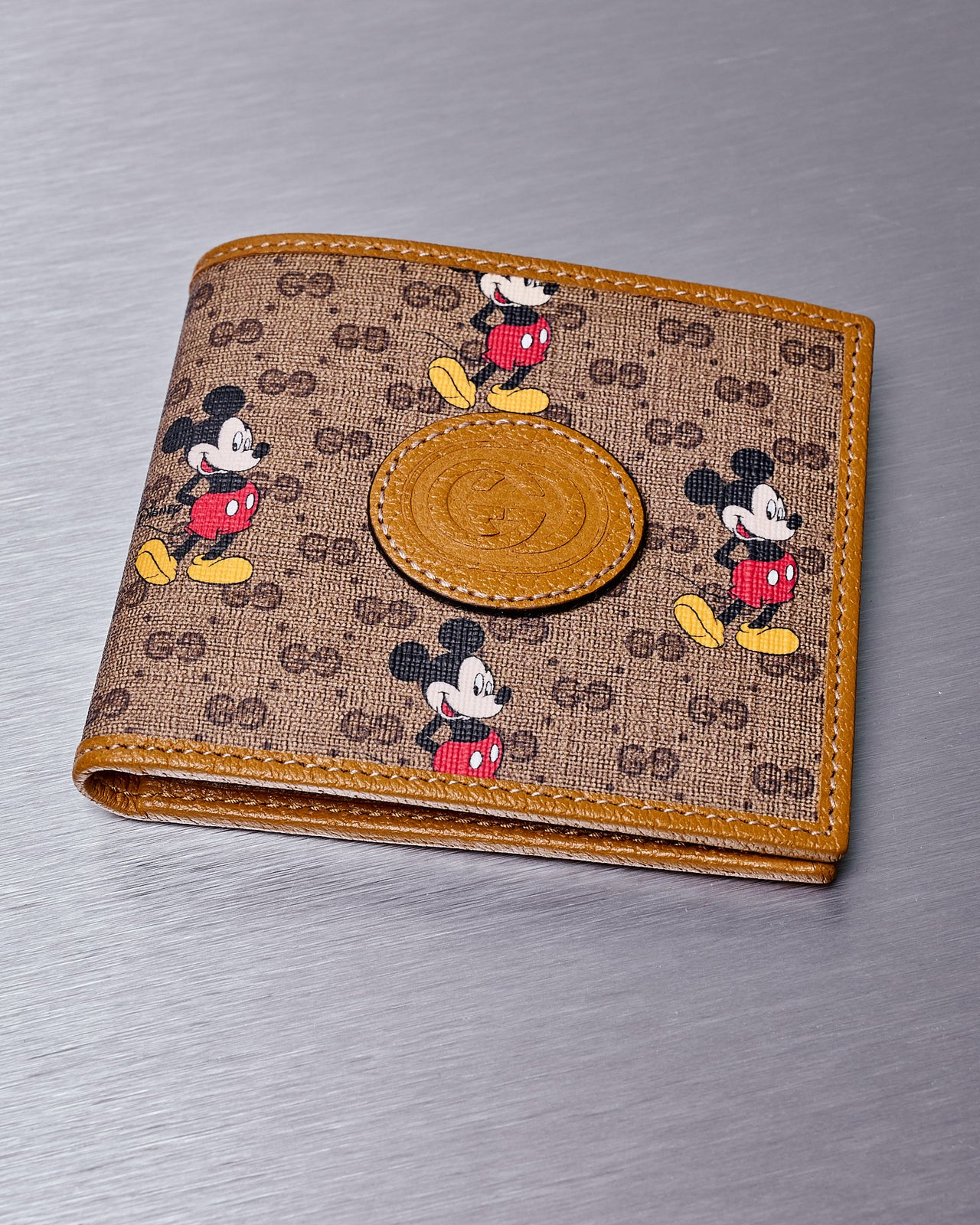 Gucci x Disney Wallet Mini GG Supreme Mickey Mouse