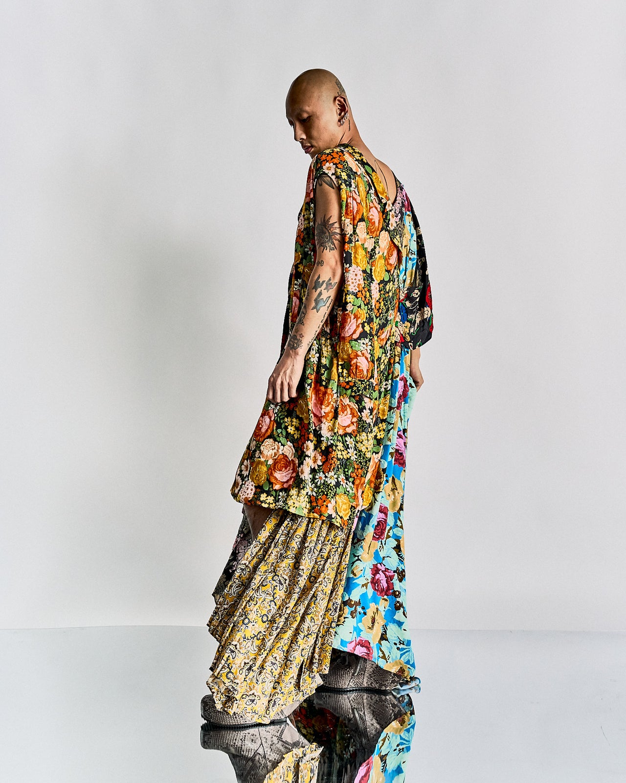 Balenciaga FW 2016 Runway floral print gown