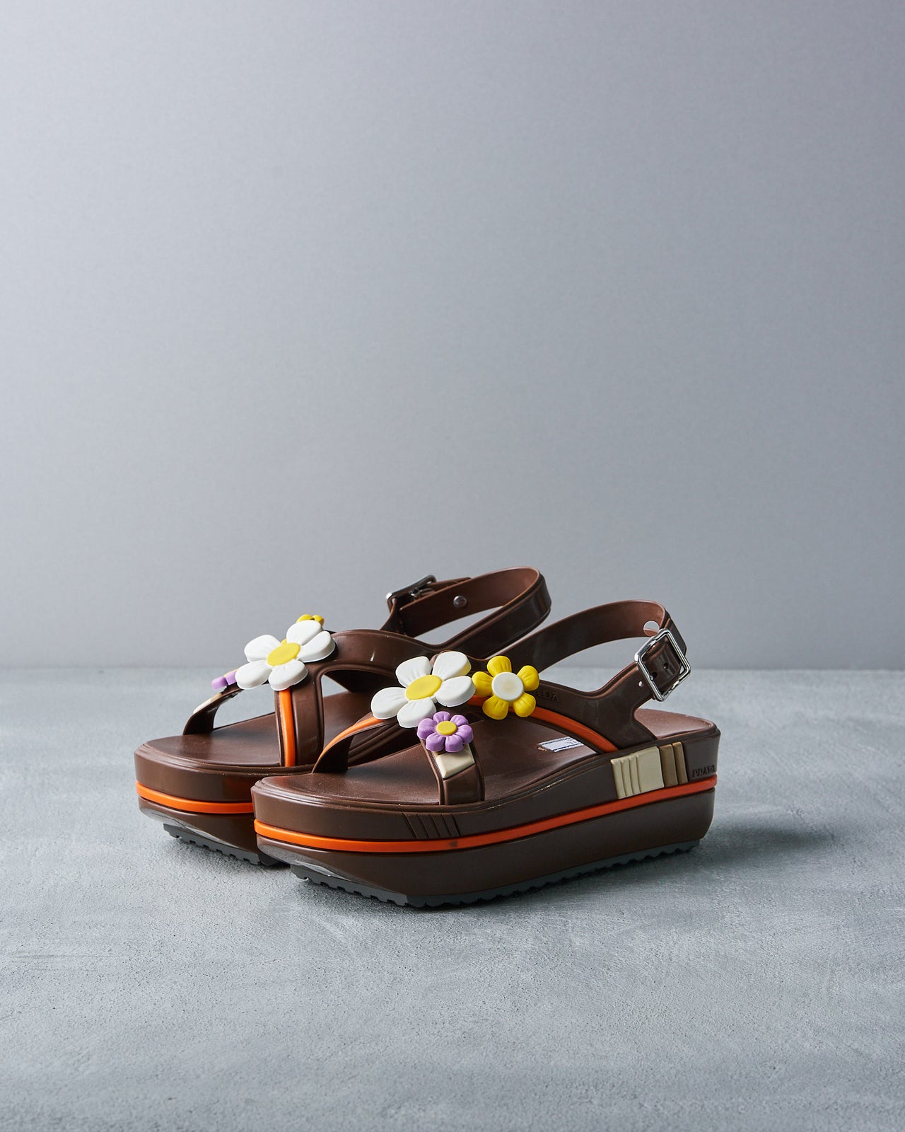 Prada 2017 Floral platform sandal