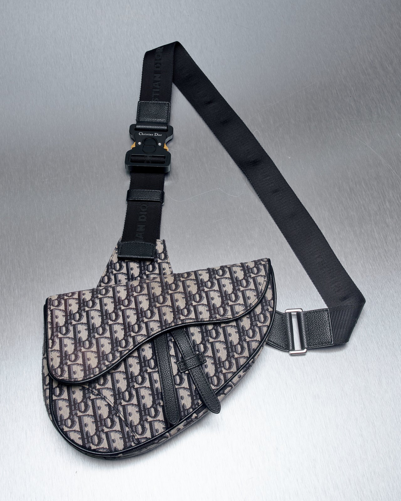 Dior 2019 Oblique Jacquard Saddle Messenger Bag