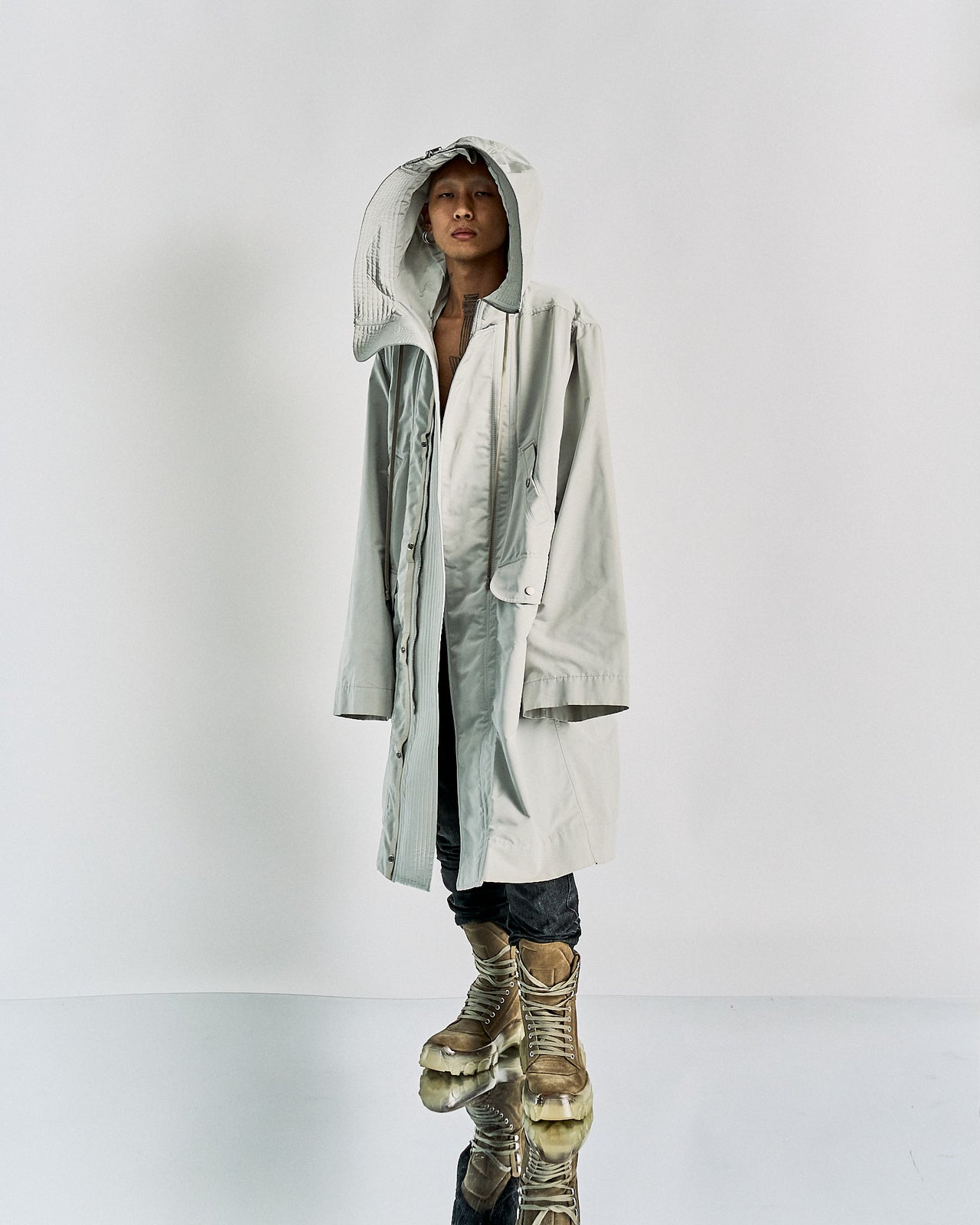 Rick Owens SS 2019 'BABEL' Glenda parka