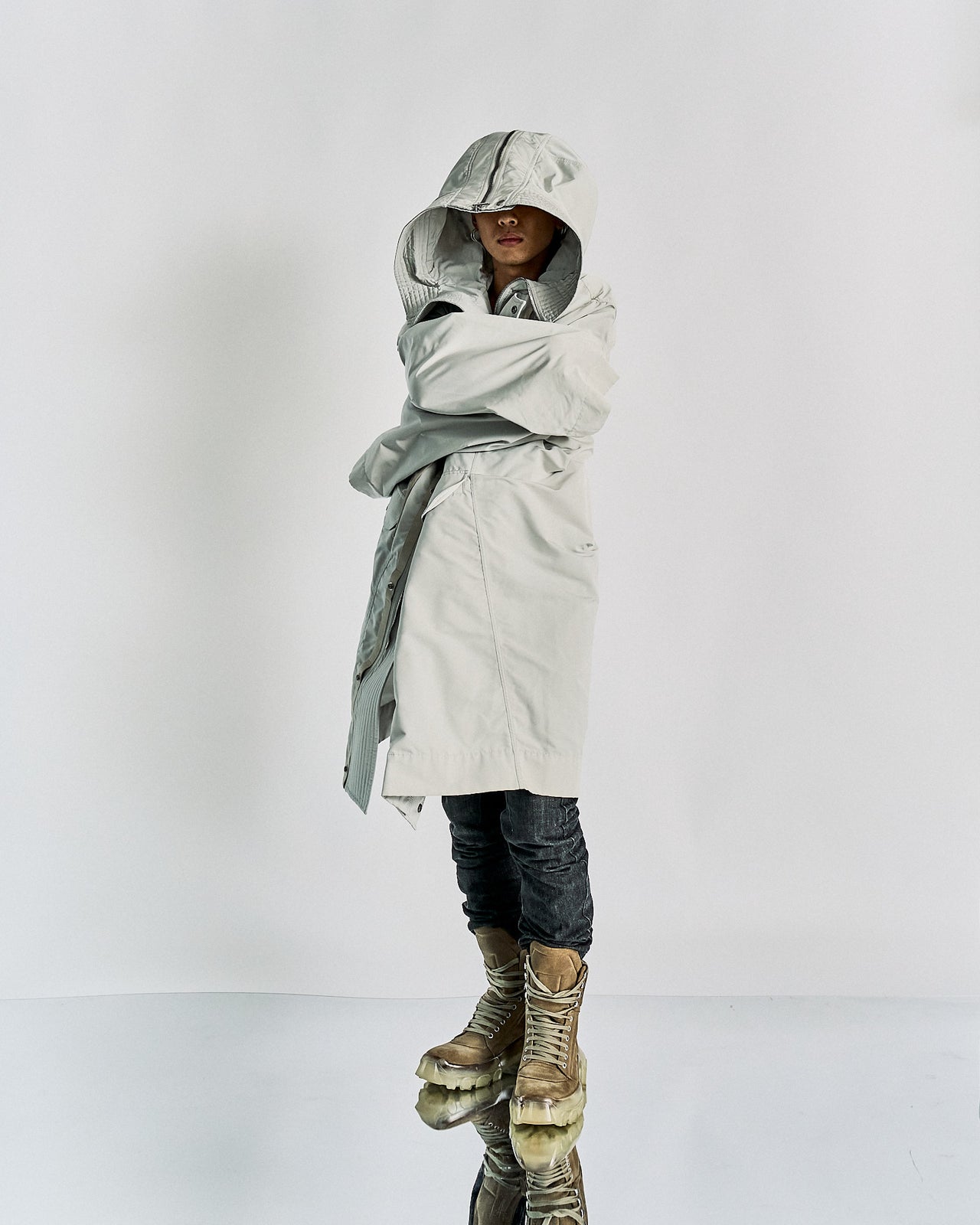 Rick Owens SS 2019 'BABEL' Glenda parka