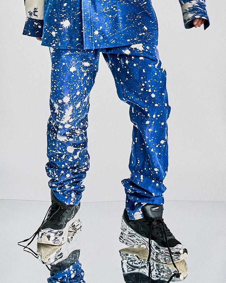 Raf Simons AW 2014 Sterling Ruby Splatter denim pants