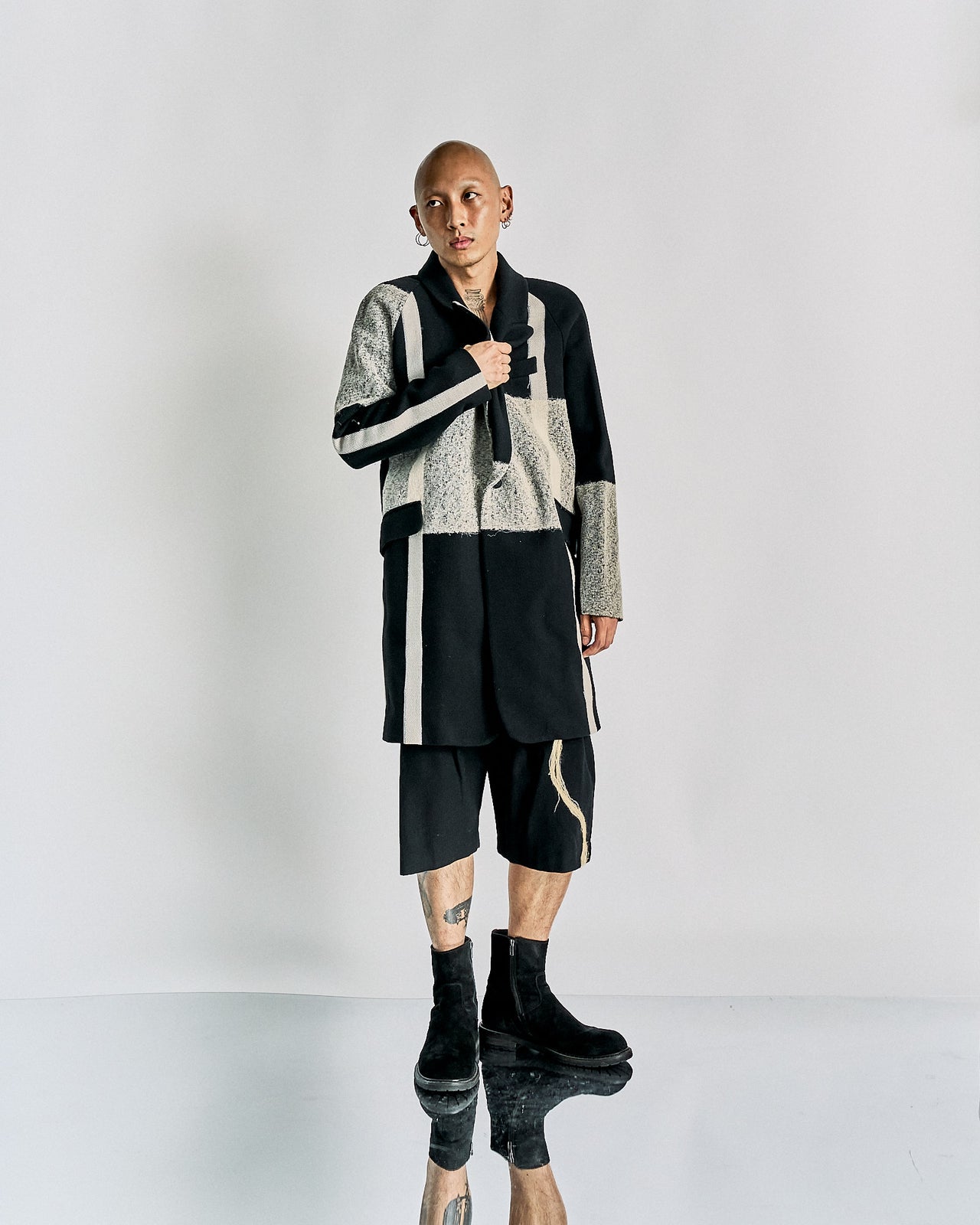 Song For The Mute AW 2015 UN(E) Felted applique coat