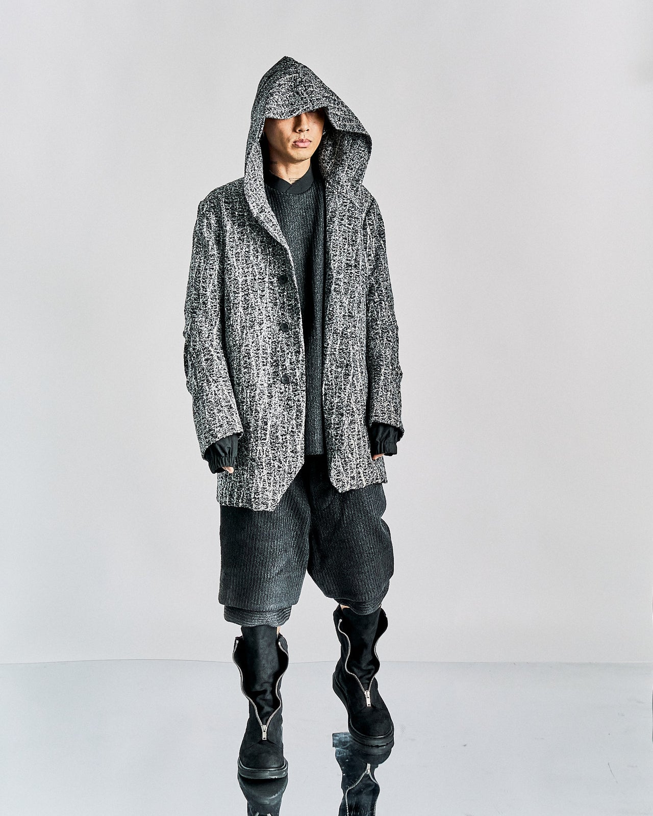 Song For The Mute 2014 Felted wool cocoon coat