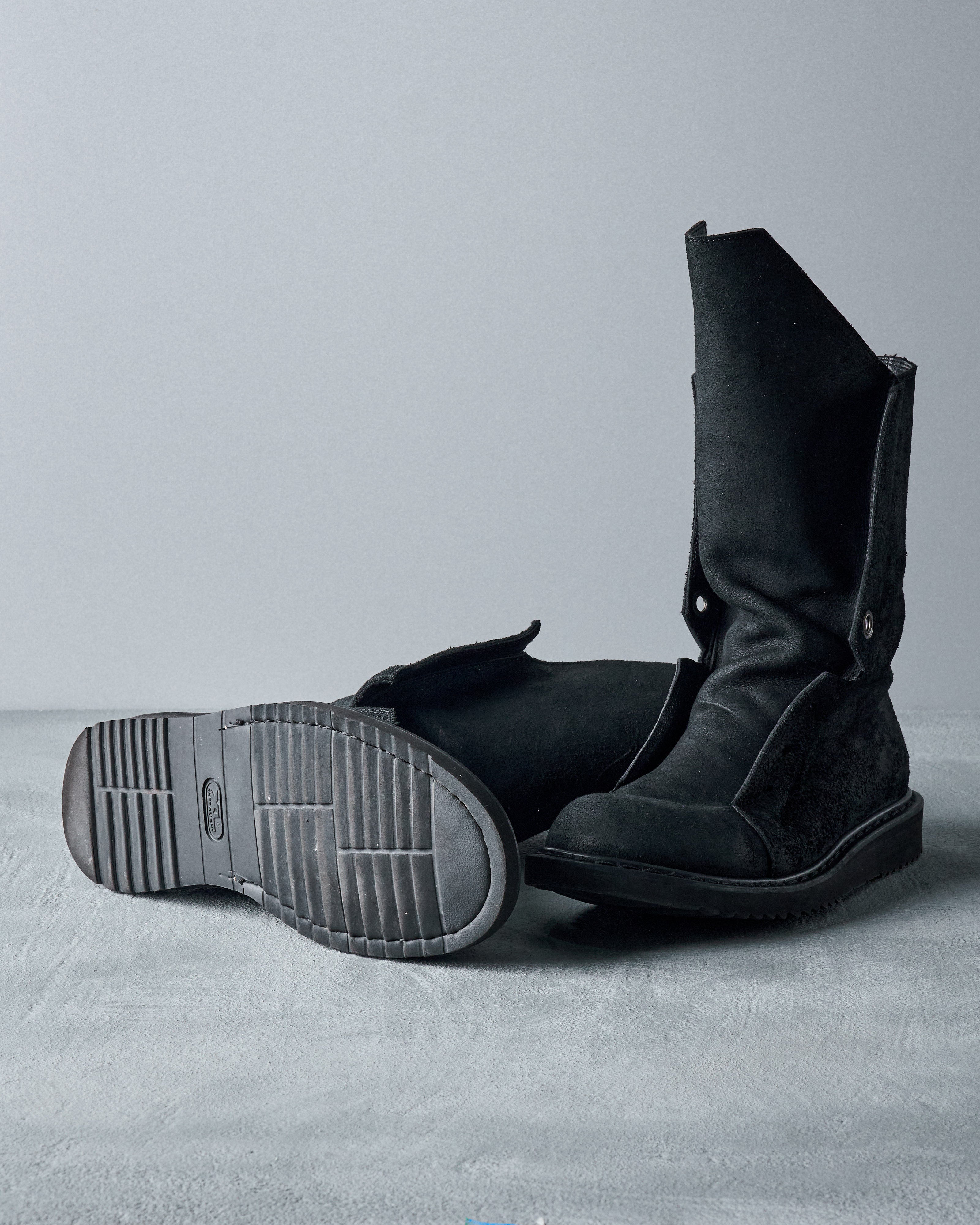 Rick Owens Horse leather laceless hiking boot KOT J