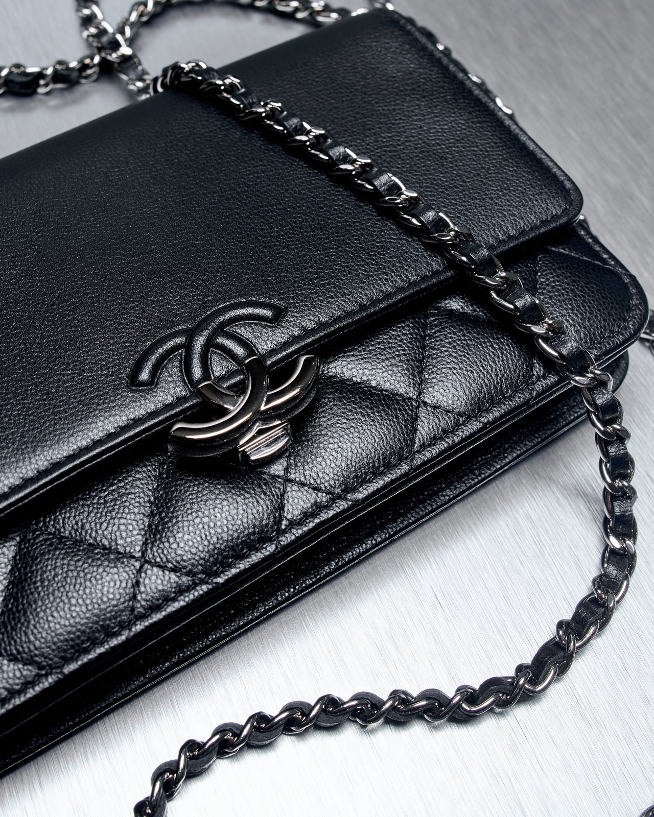 Chanel 2019 Quilted CC Box Wallet On Chain