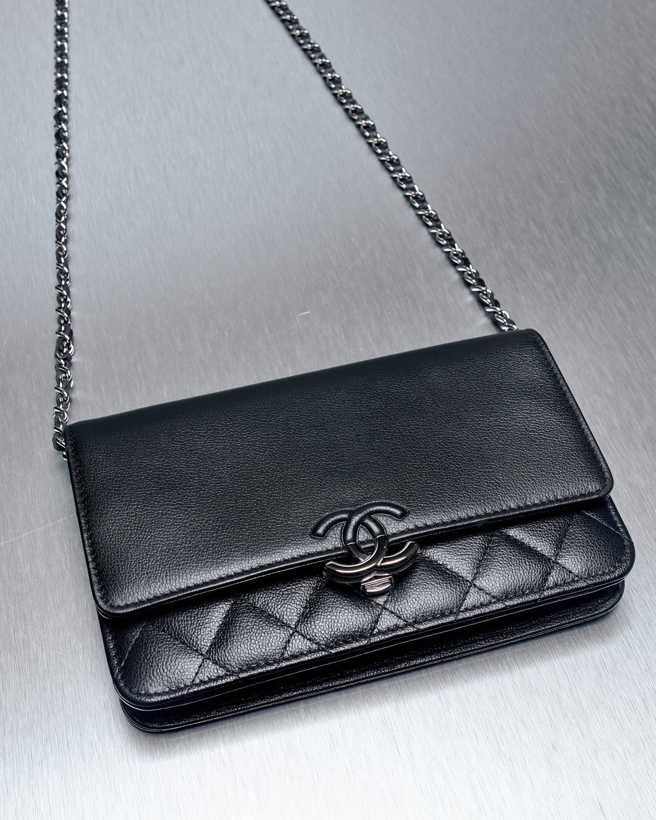 Chanel 2019 Quilted CC Box Wallet On Chain