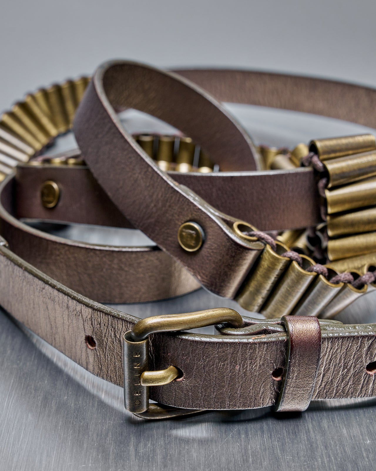 Celine Bullet cartridge casing belt