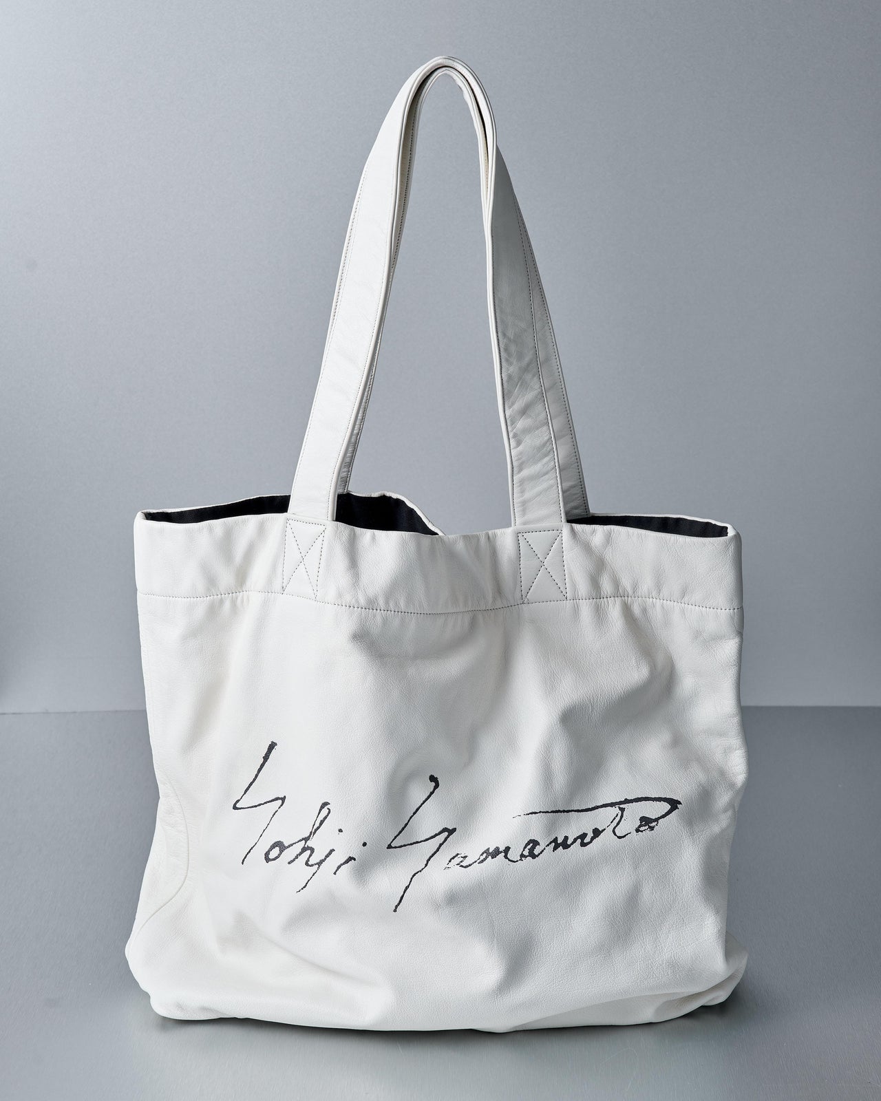 Yohji Yamamoto Discord signature leather tote