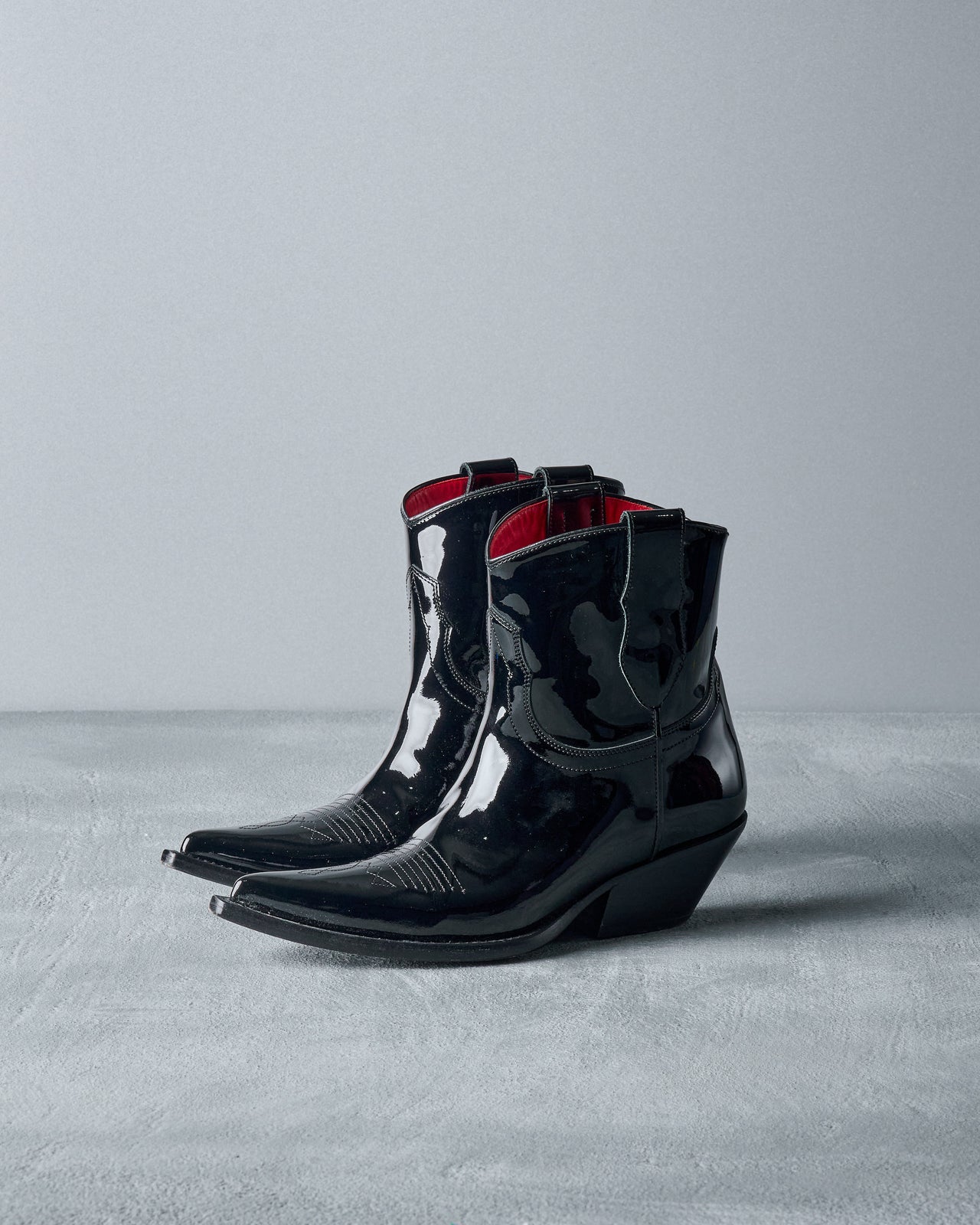 Maison Margiela SS 2019 Patent leather cowboy boots