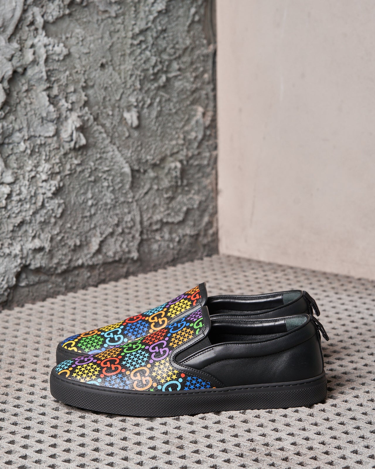 Gucci GG Supreme Psychedelic slip on