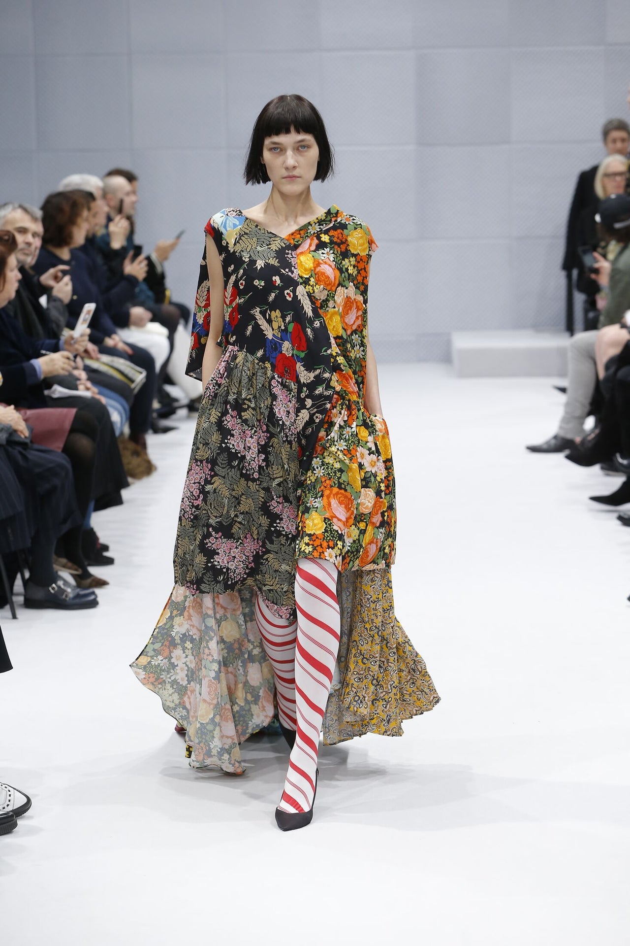 Balenciaga FW 2016 Runway floral print gown